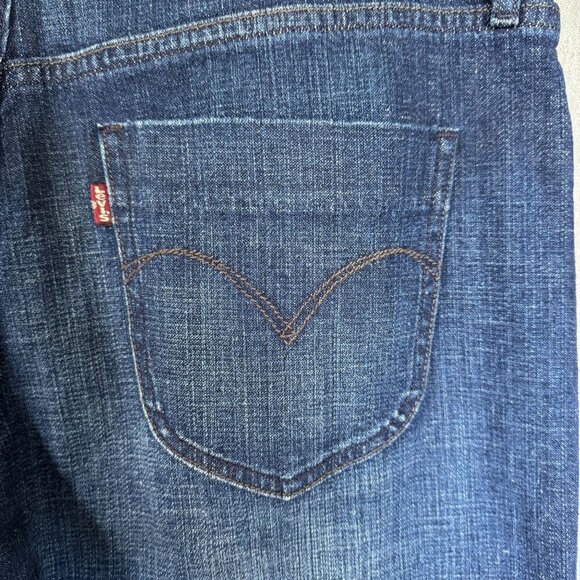 Levi's Y2K Demi Curve Classic Mid Rise Wide Leg Dark Wash Size 10 / 30 - Picture 7 of 15